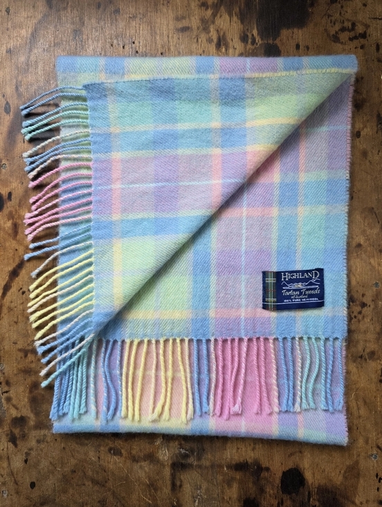 Highland Tartan Tweeds of Scotland Accessories - Highland Tartan Tweeds of Scotland 100% Pure New Wool Scarf – Pastels